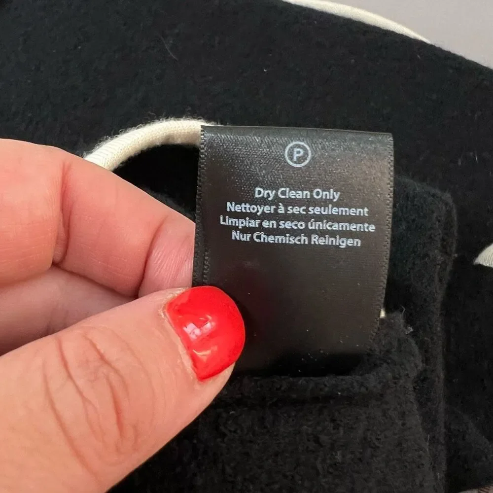 Rachel Zoe Black Wool Roll Neck Mod Vibe Mini Tunic Dress Size Medium - Picture 9 of 10